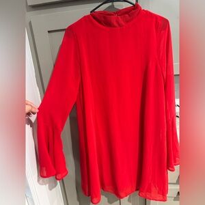 Elegant Red Women's Dress